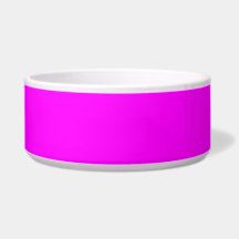 Moderne Solid Pink Magenta Keramik Pet Bowl