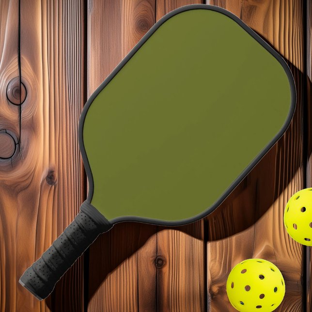 Moderne Solid Sweet Olive Farbe Mitte des Jahrhund Pickleball Schläger (Von Creator hochgeladen)