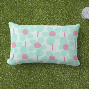 Moderne Sommer Pastell Blumen Outdoor Kissen Für Draußen