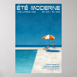 Moderne Sommer-Poolside-Wandkunst Druck Bold Franz Poster