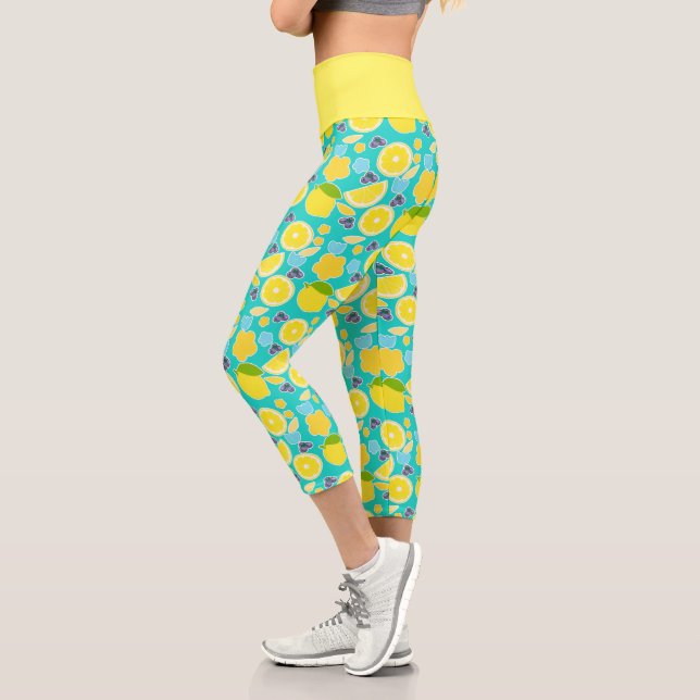 Moderne Sommerlemon Capri Leggings (Links)