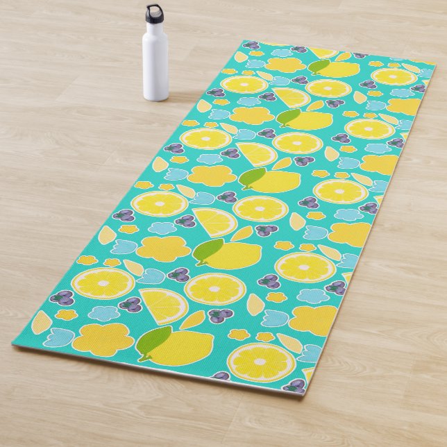 Moderne Sommerlemon Yogamatte (Beispiel)