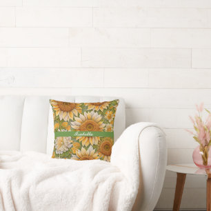 Moderne Sonnenblume Schöne Sammlung Kissen