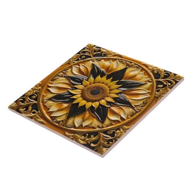 Moderne Sonnenblumen Schöne Sammlung Fliese (Seite)