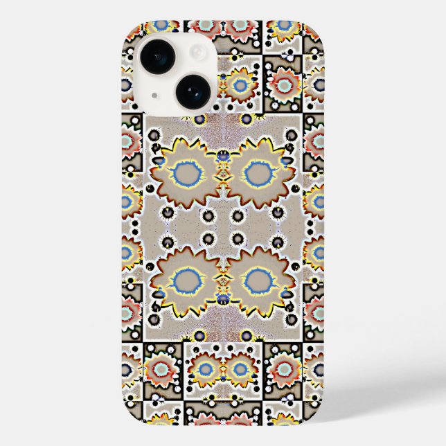 Moderne Sonnenblumenmuster Case-Mate iPhone 14 Hülle (Rückseite)