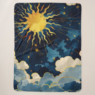 Moderne Sonnenstrahlen und blaue Wolken Sherpadecke