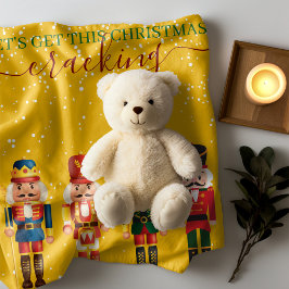 Moderne, sonnige, einzigartige Nutcracker Gelbe We Sherpadecke