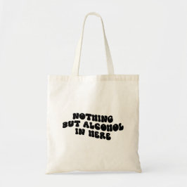 Moderne, sonnige Minimalistische Schwarztypografie Tragetasche
