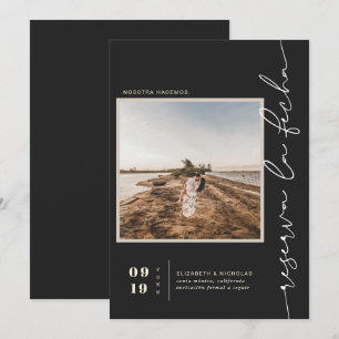 Moderne Spanische Boho-Wüste Square Foto Save The Date