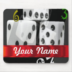 Moderne spielende Würfel Mousepad