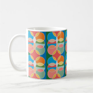 Moderne spielerische Kreise Design Trinkgefäß Tass Kaffeetasse