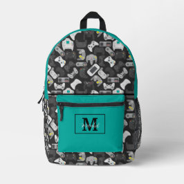Moderne Spielmuster-Prägung für Videospiel-Gamer Bedruckter Rucksack