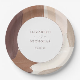 Moderne Spikatour Terracotta | Monografische Hochz Pappteller