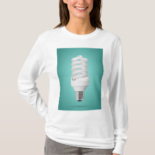 Moderne Spiral-Kompaktleuchtstofflampe T-Shirt