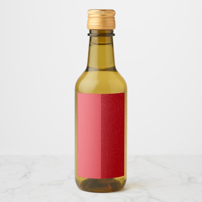 Moderne Split Tomato Red Bottle Labels - Anpassen Weinetikett (Vorderseite)