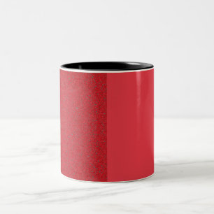 Moderne Split Tomato Red Custom Tasse