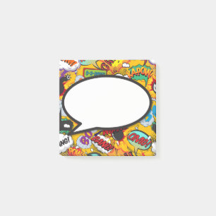 Moderne Sprechblase Lustig Comic Buch Post-it Klebezettel