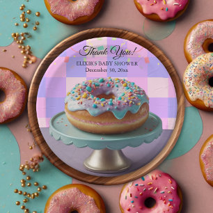 Moderne Sprinklen aus Donut Scheckkartoffeln Babyd Pappteller