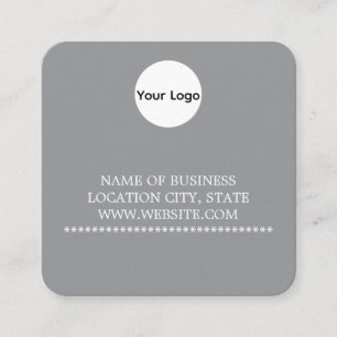 Moderne Square Business Card mit QR Code Quadratische Visitenkarte