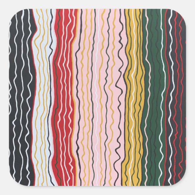 Moderne Squiggles 2 Stickers (Vorderseite)