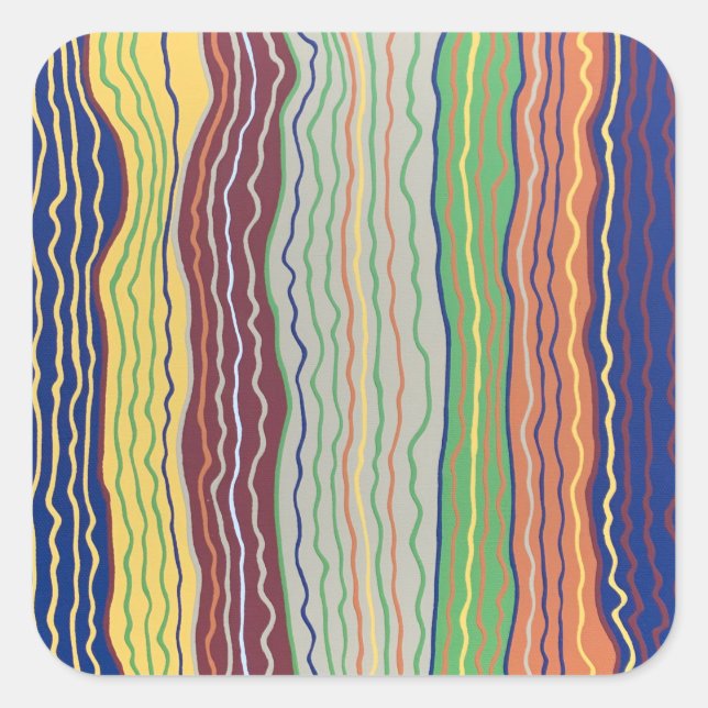 Moderne Squiggles 3 Sticker (Vorderseite)