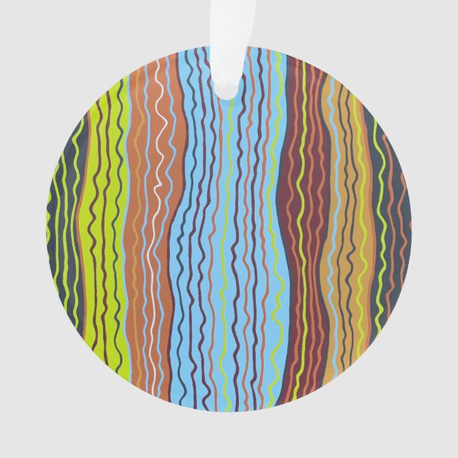 Moderne Squiggles 4 Acrylschmuck Ornament (Vorderseite)