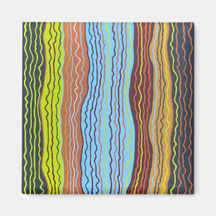 Moderne Squiggles 4 Magnet