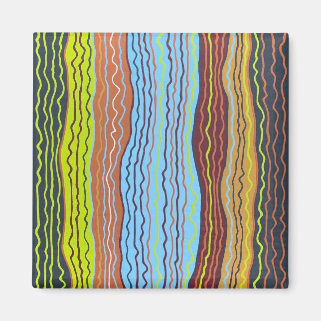 Moderne Squiggles 4 Magnet (Vorne)