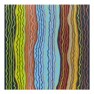 Moderne Squiggles 4 Perfect Poster