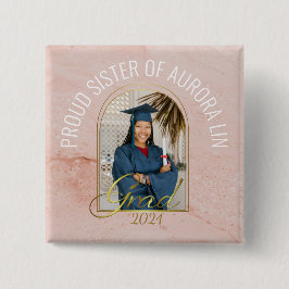 Moderne Staatsministerin des Grad Custom Foto Boho Button