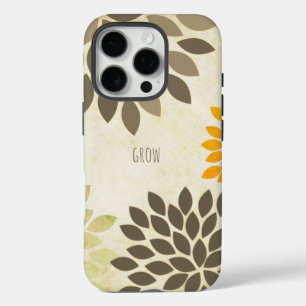 Moderne Star Burst Blume Personalisiert iPhone 16 Pro Hülle