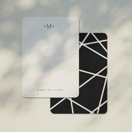 Moderne Stationery für geometrische Linien Mitteilungskarte