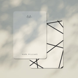 Moderne Stationery für geometrische Linien Mitteilungskarte