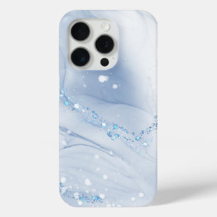 Moderne Stein Staubblau Marmor Case-Mate iPhone Hülle