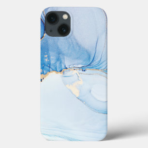 Moderne Stein Staubblau Marmor Case-Mate iPhone Hülle