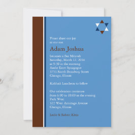 Moderne Stern-Bar Mitzvah Einladung