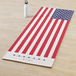 Moderne Sterne Streifen American Flag 4. Juli Yogamatte