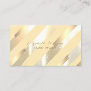 Moderne Stilelemente,Streifen,Imitate Gold Foil Pi Visitenkarte