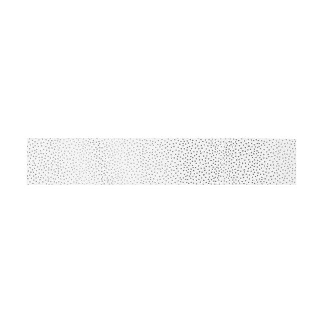 MODERNE STILSCHE WEDD rustikale SILVER SPOT Konfet Einladungsbanderole (Flach)