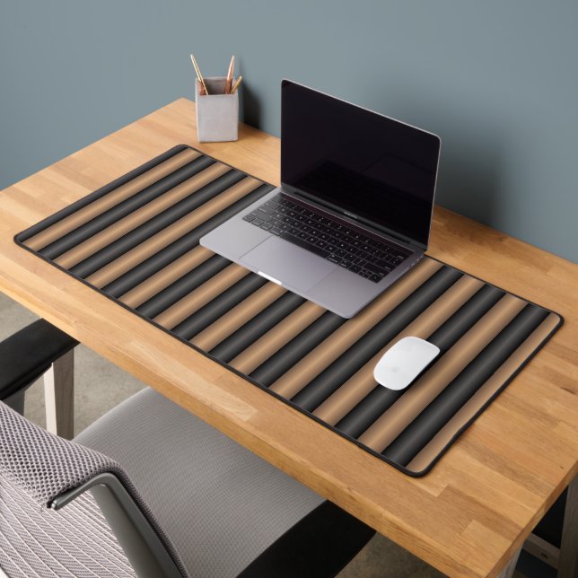 Moderne, stilvoll getoastete braune Streifen mit T Schreibtischunterlage (Büro 2)