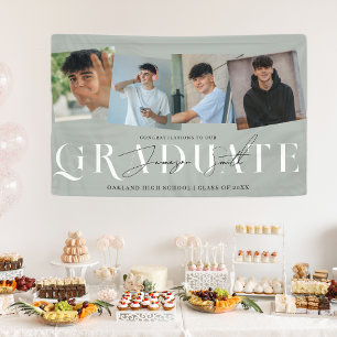 Moderne stilvolle 4-Foto-Abschlussfeier Banner