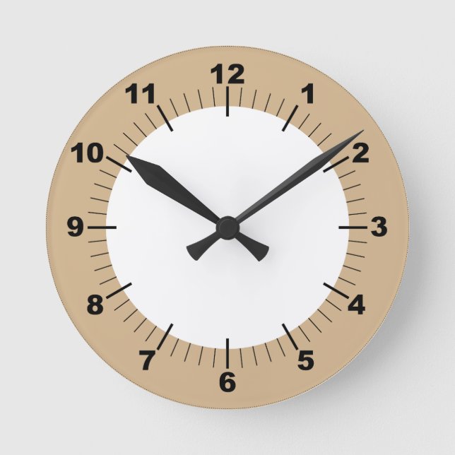 Moderne, stilvolle 8" Acrylwand Runde Wanduhr (Vorderseite)