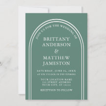Moderne, stilvolle Arch Wedding Eukalyptus Green