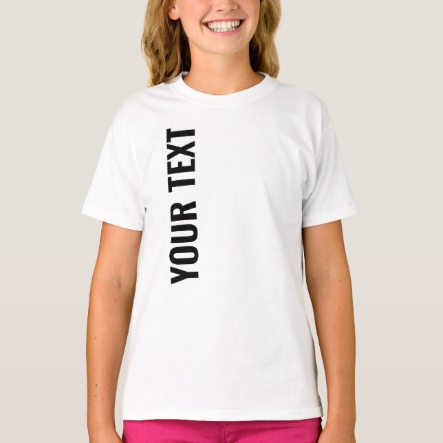 Moderne, stilvolle Big Groß Schriftart White Kids  T-Shirt (Vorderseite)