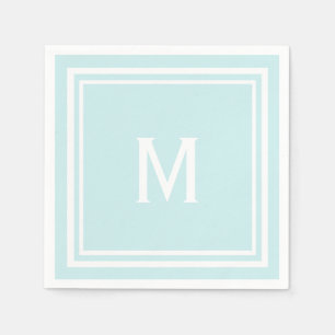 Moderne, stilvolle Blaue-Ei-des-Rotkehlchens-Custo Serviette