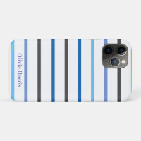 Moderne stilvolle blaue Streifen Custom