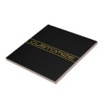 Moderne, stilvolle Editable Gold Text & Line Strei Fliese<br><div class="desc">Modernes Design, nach Belieben anpassen!</div>