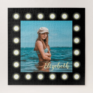 Moderne, stilvolle, einzigartige Schwarz-Quadrat-F