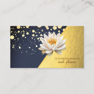 Moderne stilvolle Gold-, Punkte-, geometrische Lot Visitenkarte