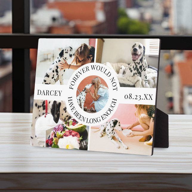 Moderne stilvolle Haustier-Erinnerung FotoCollage Fotoplatte (Von Creator hochgeladen)